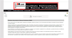 Desktop Screenshot of iunp.edu.ve