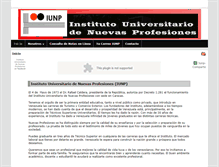 Tablet Screenshot of iunp.edu.ve